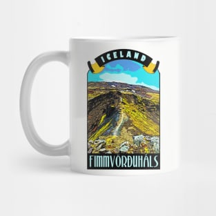 Fimmvorduhals Iceland Vintage Hiking Mug